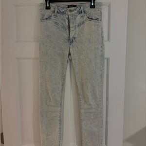 Abercrombie & Fitch Light Blue Acid Wash Skinny Jeans